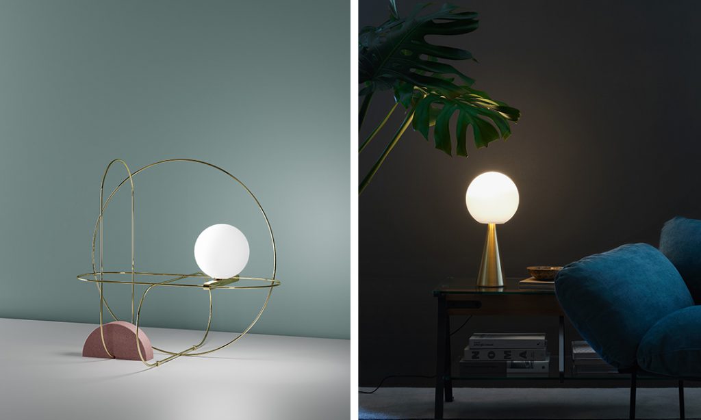 Lampe de table Setareh de Francesco Librizzi, Lampe Bilia, Gio Ponti, Fontana Arte. Photo © Fontana Arte