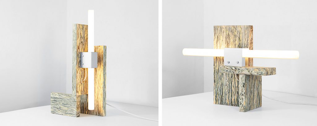 Jorge Penadés, lampe de table N°1 et N°3. Photo © Jorge Penadés