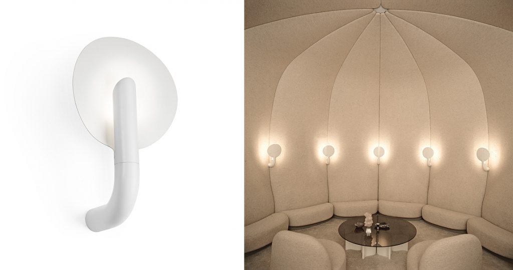 Applique et lampe sur pied Elysée, Pierre Paulin, Nemo.