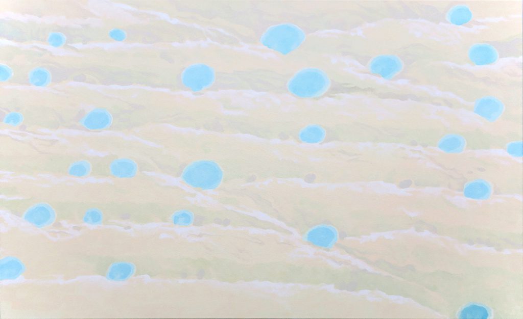 David Weishaar, Sueur froide, 2017. Huile sur toile, 80 x 130 cm