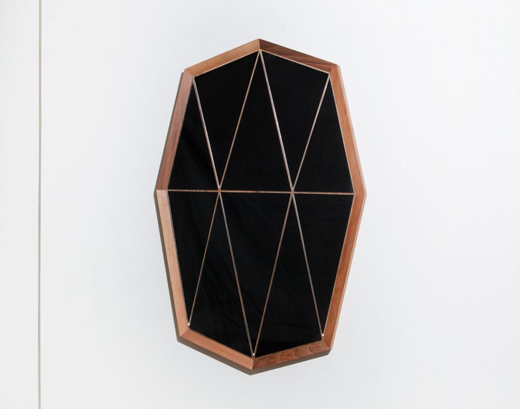 Miroir Walnut Groove, Boris Dennler