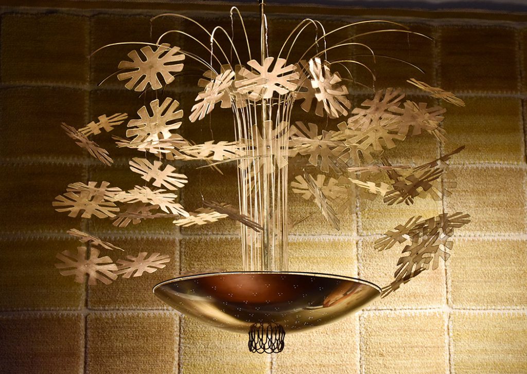 Lustre Snowflake de Paavo Tynell. Dansk Møbelkunst