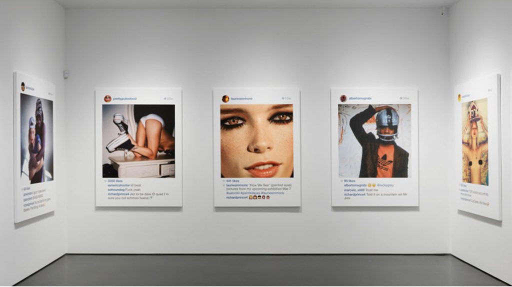 Vue de l'installation New Portraits de Richard Prince à la galerie Gagosian à New York. © Richard Prince. Courtesy Gagosian Gallery. Photo © Robert McKeever.